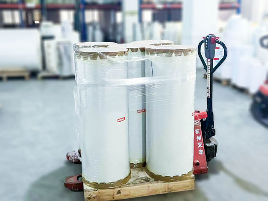 水粘着剤タイプ 粘着性覆い紙 120u 表面厚さ 自立ステッカータイプ